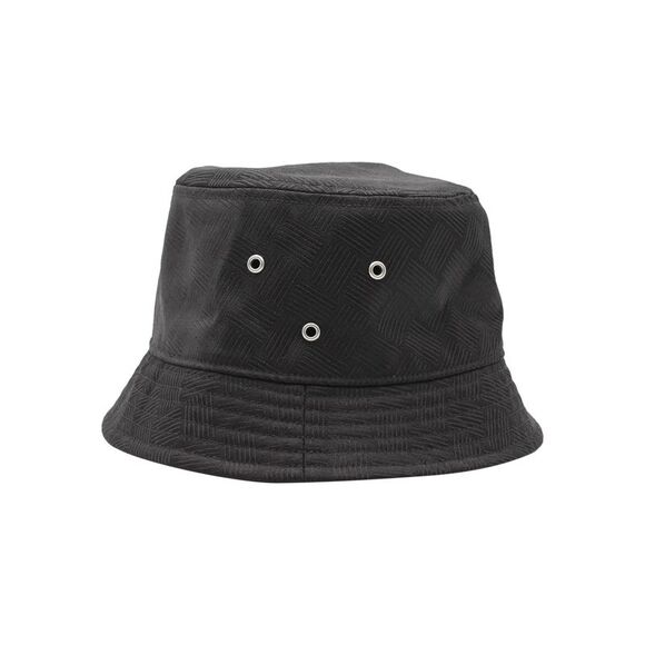 Bottega Veneta Intrecciato Effect Bucket Hat in Black Polyamide - Picture 1 of 6